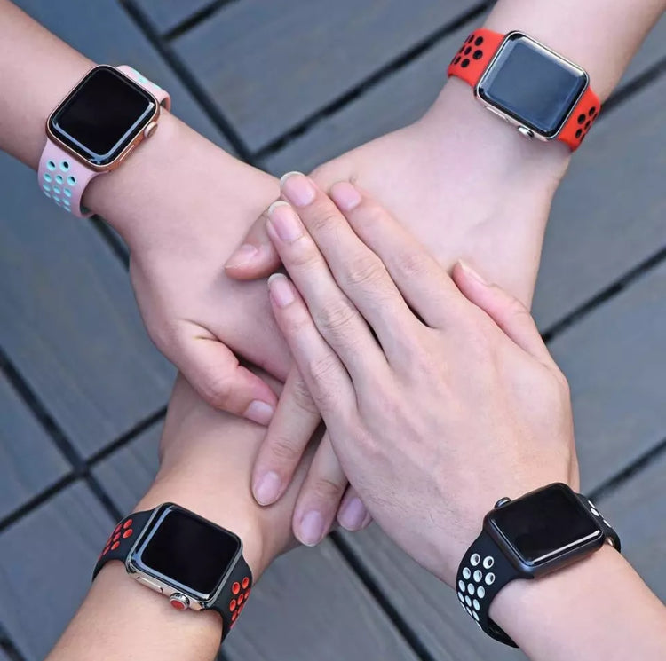 Signature Nike Apple Watch Silicone Sport Bands with Breathable Linings- for Selected Apple Watch 40mm Size - Super Savings Technologies Co.,LTD Signature Nike Apple Watch Silicone Sport Bands with Breathable Linings- for Selected Apple Watch 40mm Size - Super Savings Technologies Co.,LTD